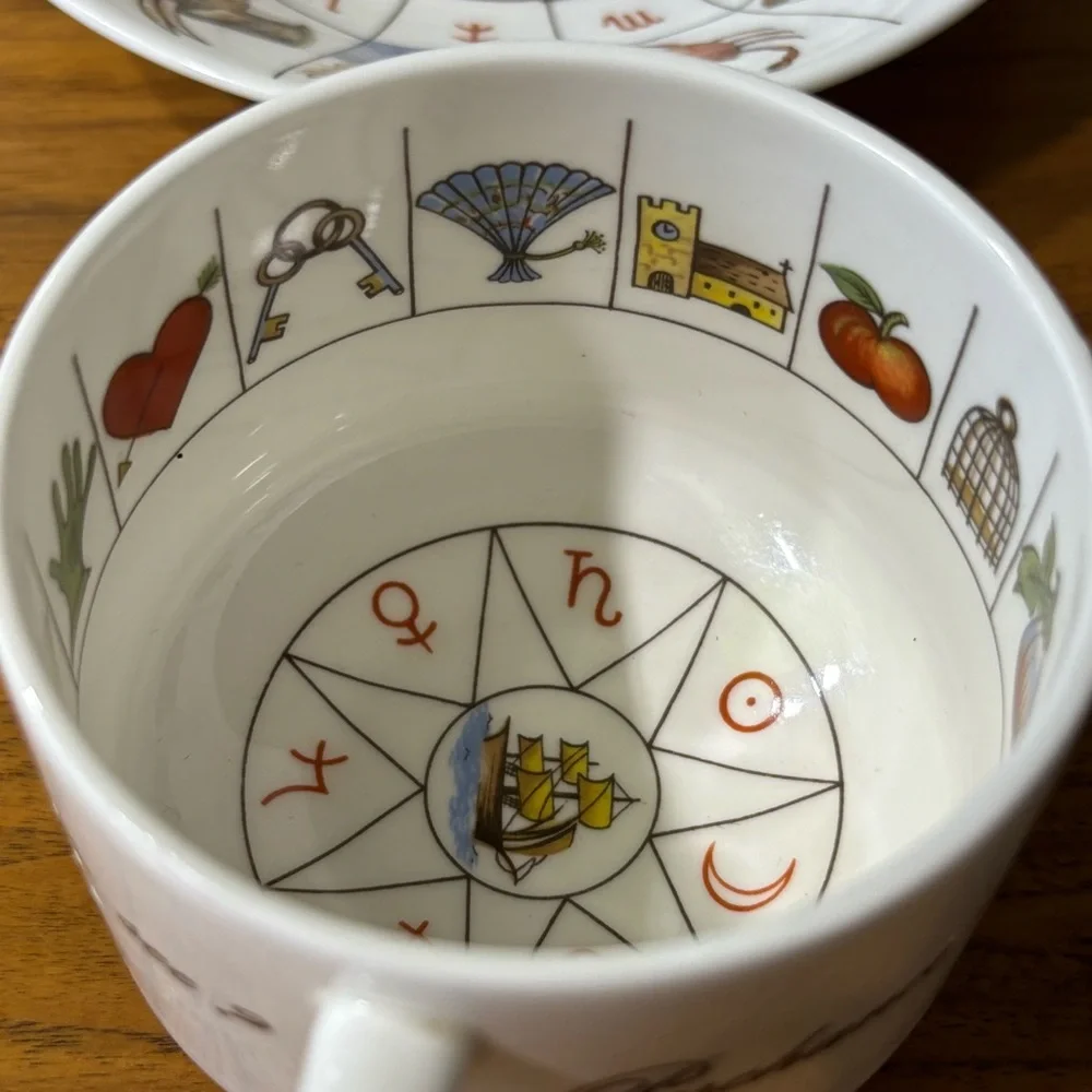 Jon Anton, England fine bone china “The Taltos” teacup & saucer - Picture 7 of 11